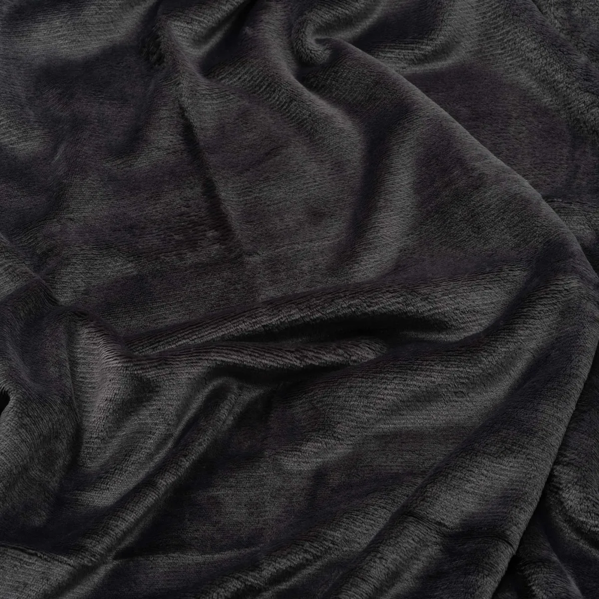 Плед ARDESTO Флісовий, 200x220 см, 100% поліестер, антрацитовий.