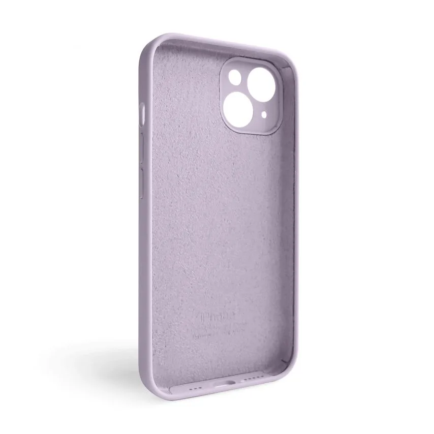 Чохол силиконовий для Apple iPhone 14  фіолетовий закрита камера