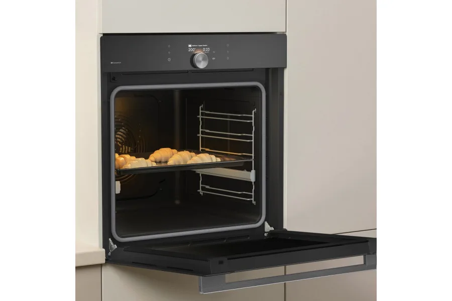 Духова шафа Gorenje електрична 77л піролітична для приготування страв з Wi-Fi керуванням мультипечі