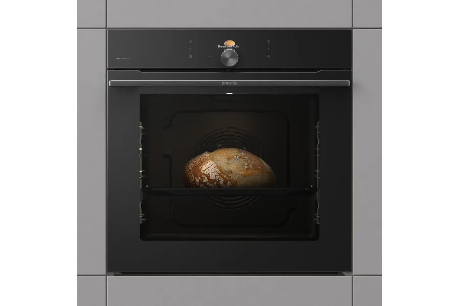 Духова шафа Gorenje електрична 77л піролітична для приготування страв з Wi-Fi керуванням мультипечі