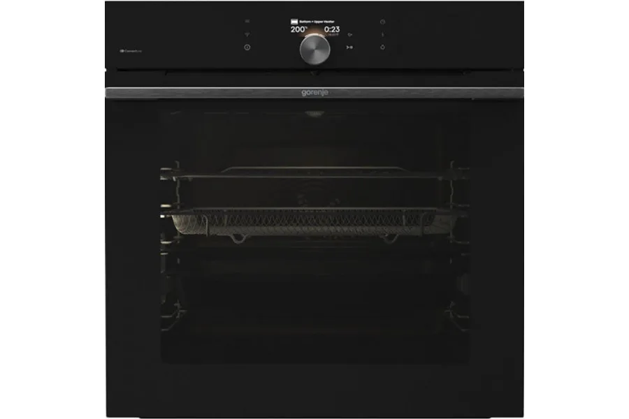 Духова шафа Gorenje електрична 77л піролітична для приготування страв з Wi-Fi керуванням мультипечі