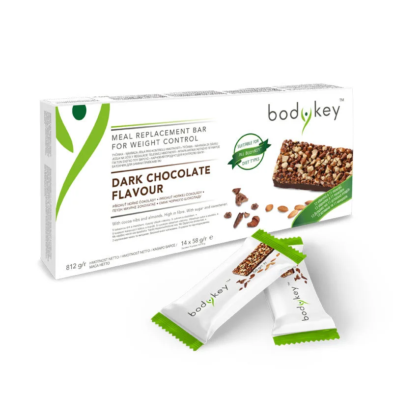 bodykey від Nutrilite™ Батончик для заміни прийомів їжі зі смаком чорного шоколаду (14 шт) Амвей