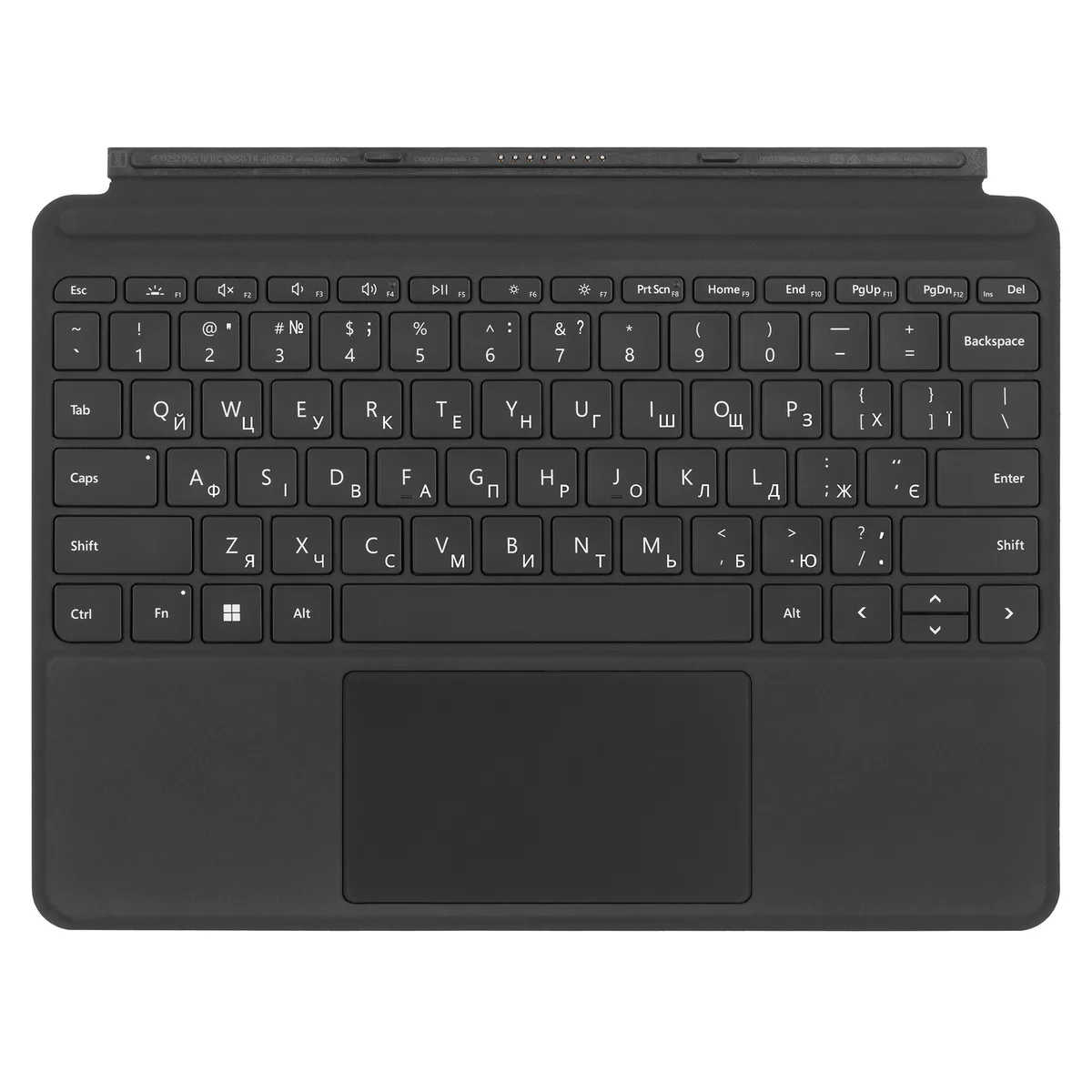 Клавиатура для планшета Microsoft Surface Go 4 Type Cover, УКР/АНГ, черная