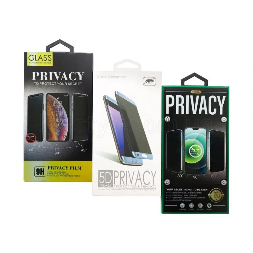 Захисне скло Privacy Apple iPhone 15 Pro Max 0,33 мм Чорне