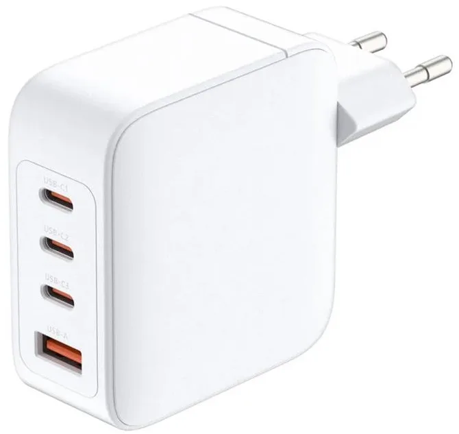 Зарядний пристрій мережевий D-Link DCF-141 140Вт GaN 3хUSB-С, 1xUSB-A, білий