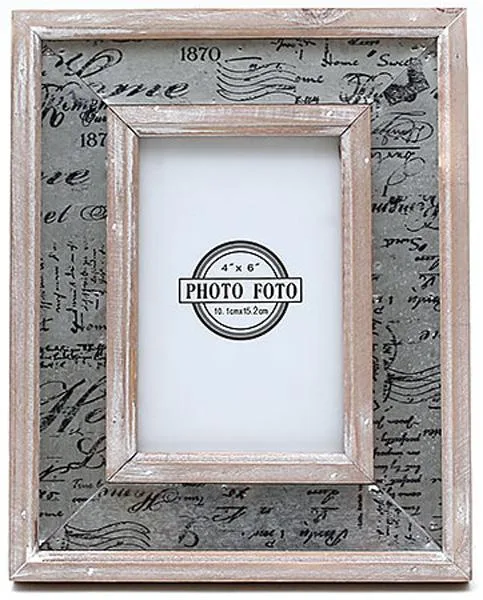 Дерев'яна фоторамка Bona з состареним деревом 25,3х20 см 10х15 см Shabby chic