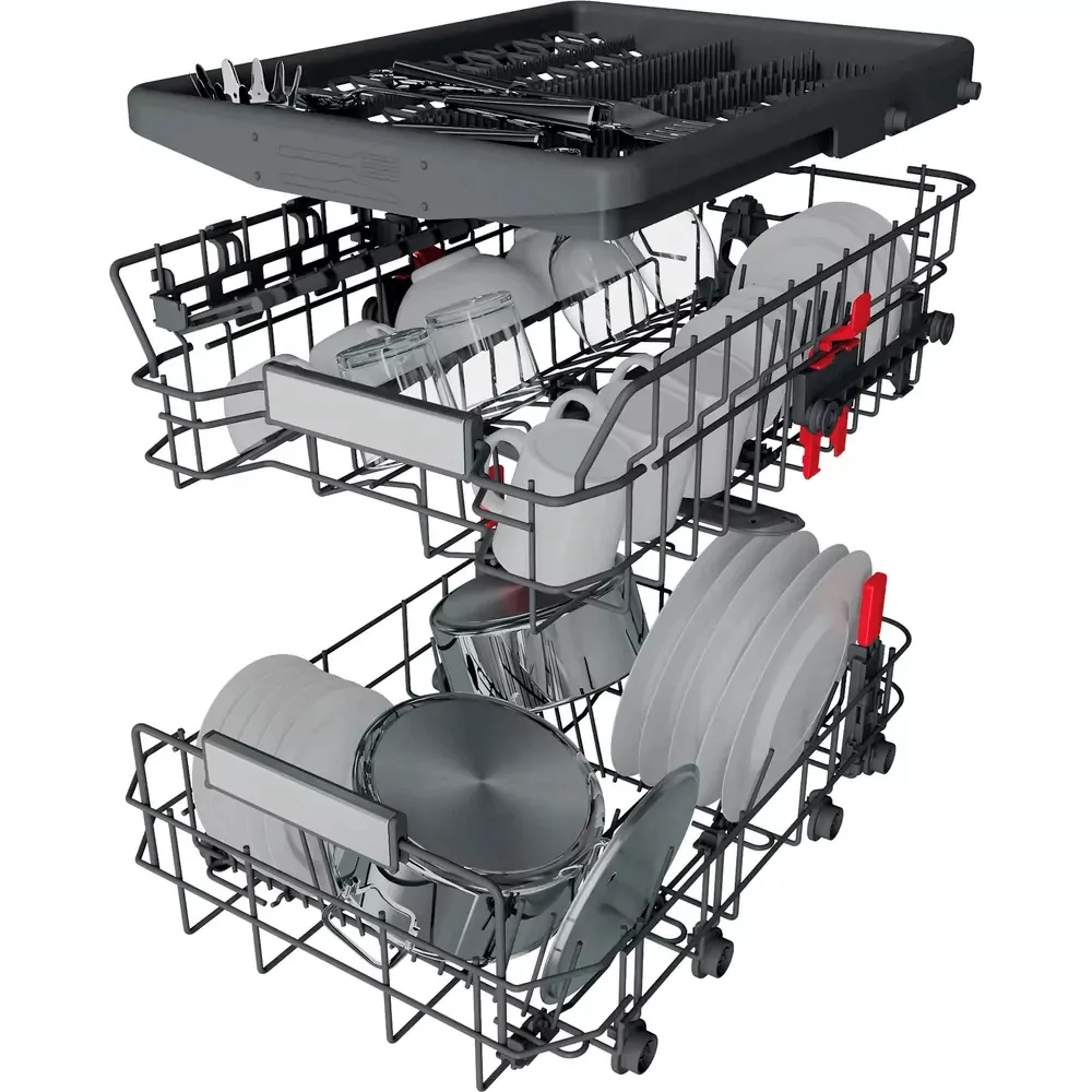 Вбудована посудомийна машина Whirlpool, 10 комплектів, клас енергоефективності A+++, 45 см, з дисплеєм, інверторним мотором, треті