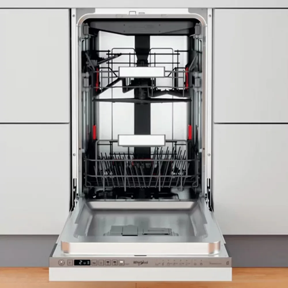 Вбудована посудомийна машина Whirlpool, 10 комплектів, клас енергоефективності A+++, 45 см, з дисплеєм, інверторним мотором, треті