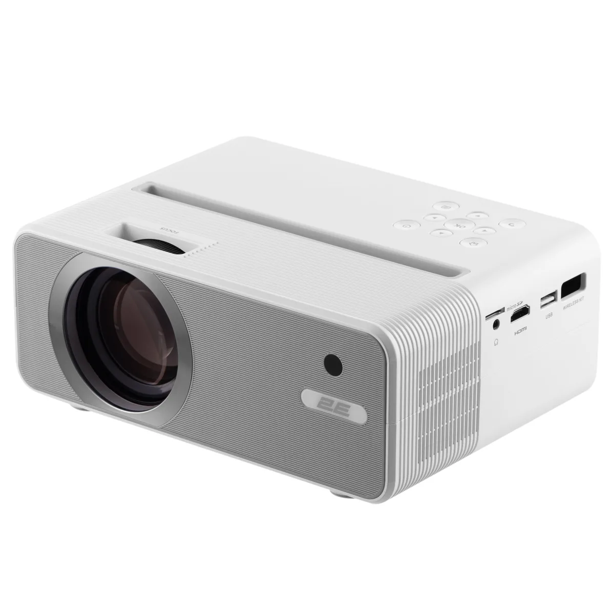 Проектор 2E Deimos FHD, 200 лм, LED, 1.57, WiFi