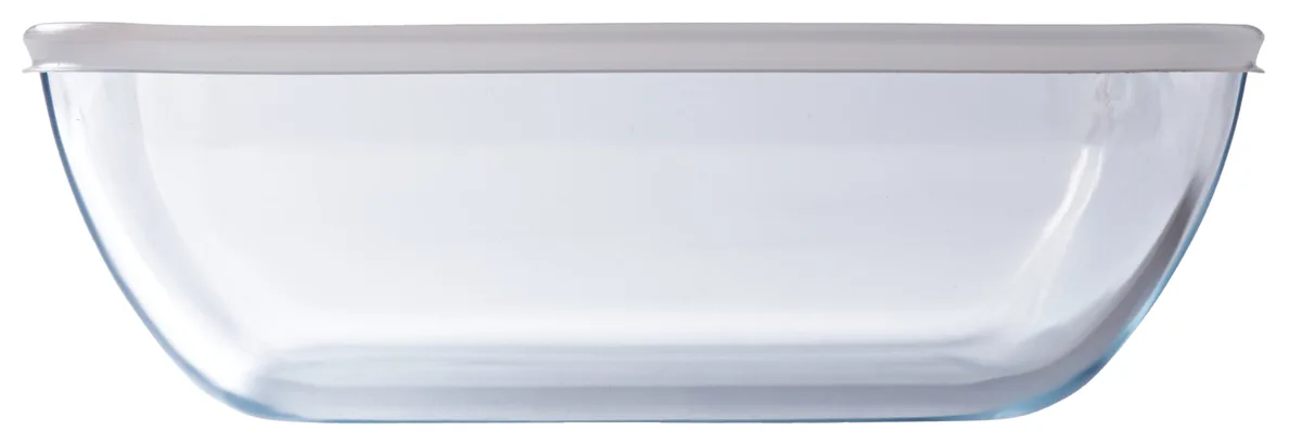 Форма з кришкою Pyrex боросилікатне скло 25х20 см прозора