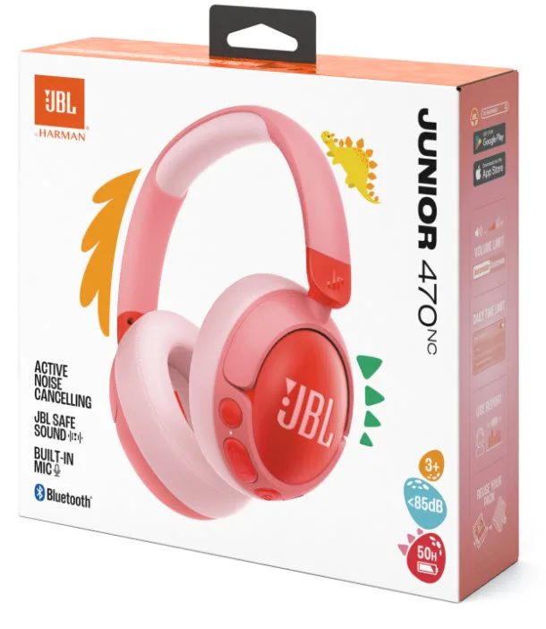 Гарнітура JBL бездротова накладна пластикова для дітей рожевий