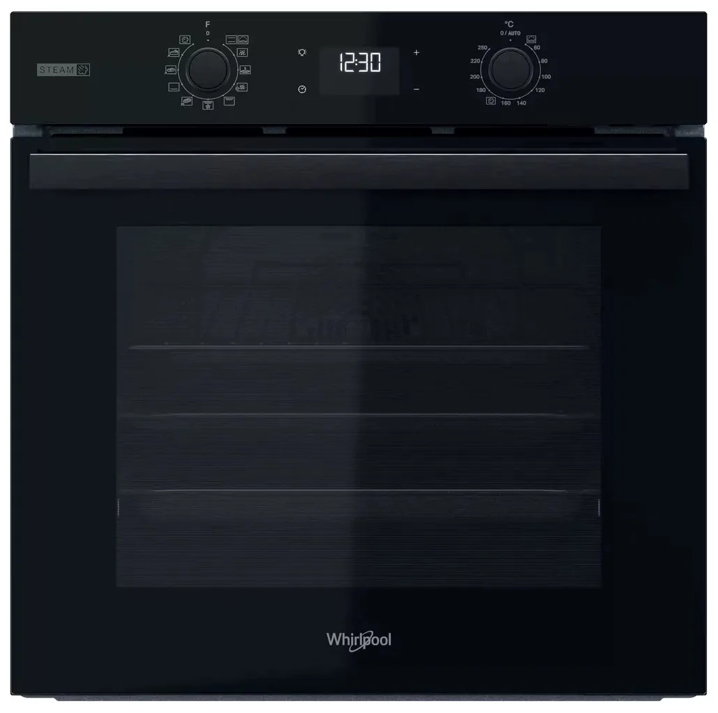 Духова шафа Whirlpool електрична 71л чорна конвекція телескопічні напрямні пара A+