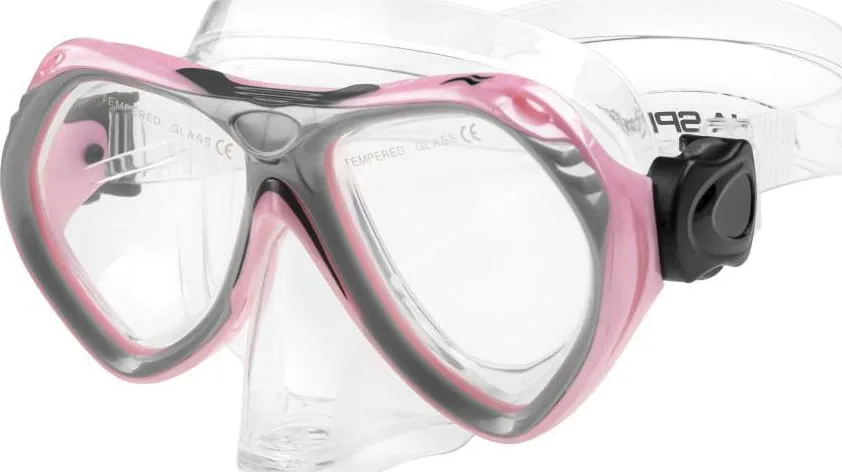 Набір маска трубка AQUA SPEED силікон ONE SIZE рожевий