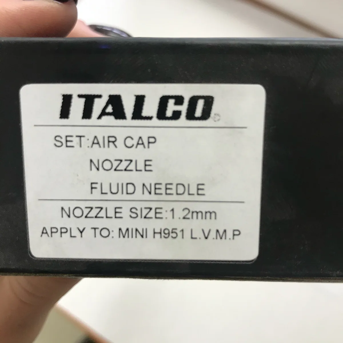 Сопло 1,2 мм для фарбопульта Italco LVMP алюміній сріблястий