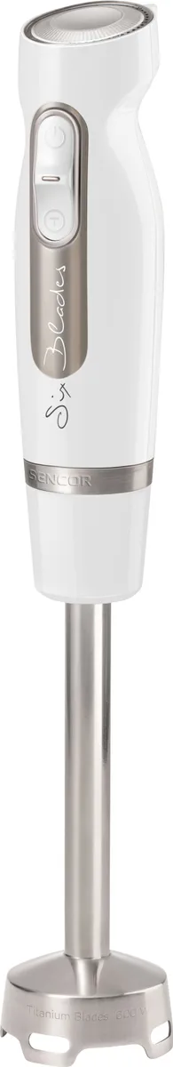 Занурювальний блендер Sencor 1000 Вт нержавіюча сталь 6,8х48,8 см білий