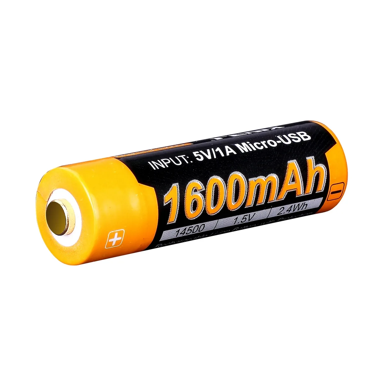 Акумулятор Li-Ion 14500 Fenix 1600 мАг мікро USB Чорний