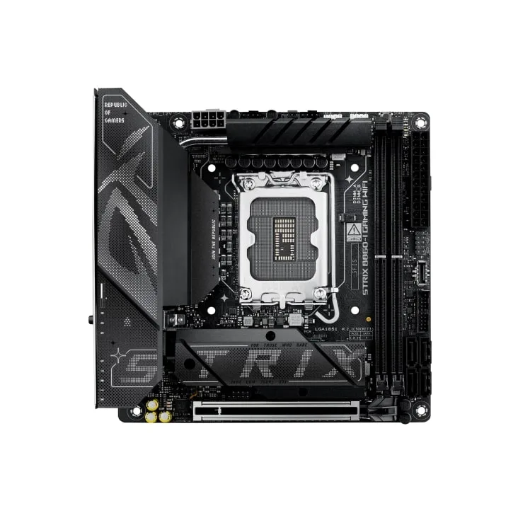 Материнская плата ASUS ROG STRIX B860-I GAMING WIFI s1851 B860 2xDDR5 M.2 DP HDMI USB Type-C Wi-Fi BT mITX