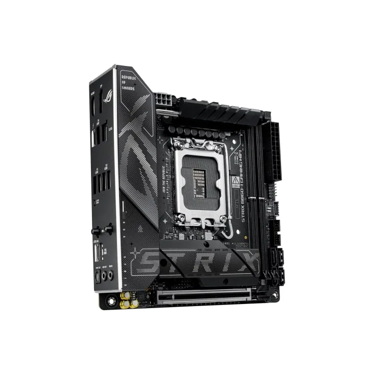 Материнская плата ASUS ROG STRIX B860-I GAMING WIFI s1851 B860 2xDDR5 M.2 DP HDMI USB Type-C Wi-Fi BT mITX