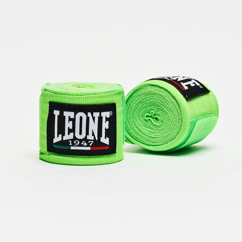 Боксерські бинти Leone бавовна 3,5 м зелений 2 шт