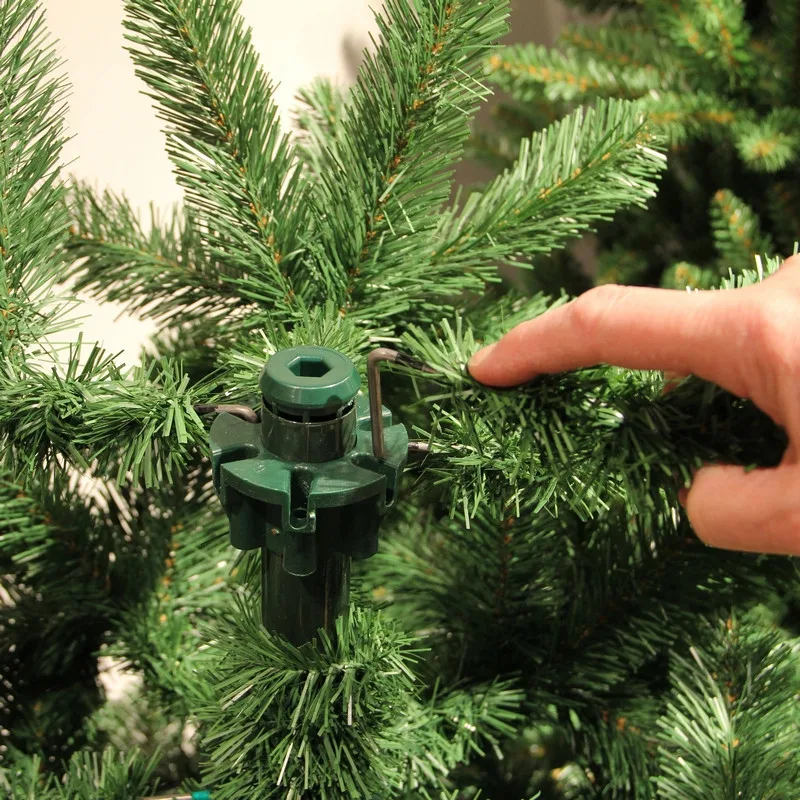 Сосна TriumphTree ПВХ 185 см зелена з інеєм та шишками