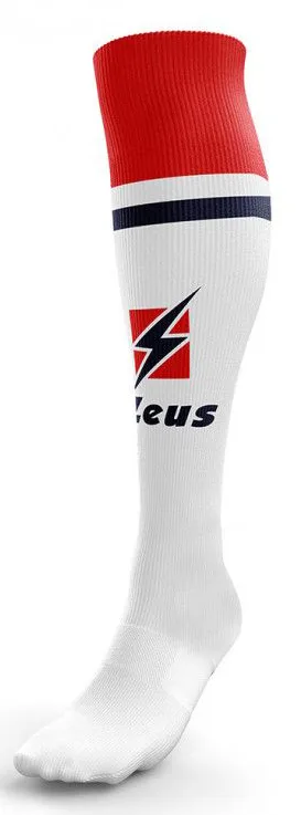 Гетри Zeus поліамід 40-46 білий червоний чоловічі