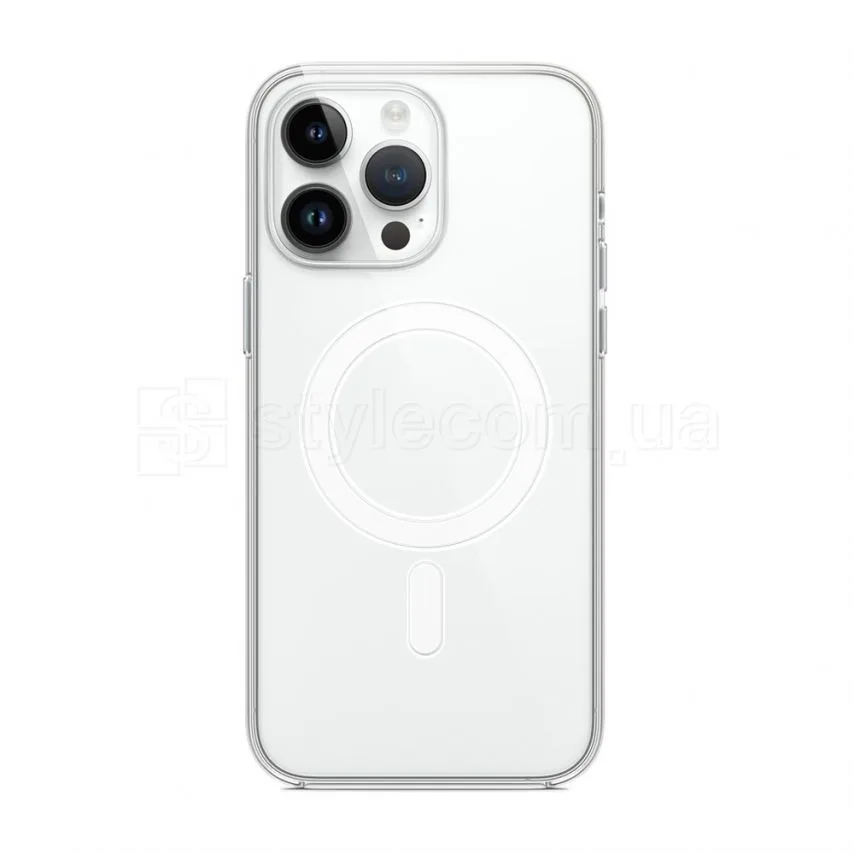 Чохол MagSafe для Apple iPhone 14 Pro Max прозорий силікон 14 Pro Max