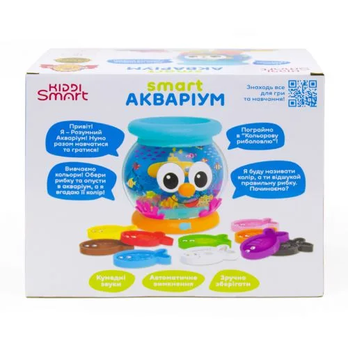 Інтерактивна навчальна іграшка SMART-АКВАРІУМ KIDDI SMART розвиваюча гра для дітей 3+ навчальна іграшка для вивчення природи