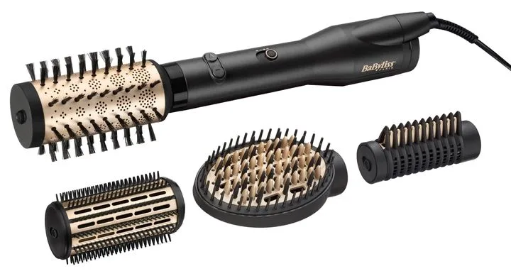 Фен-щітка Babyliss Big Hair Luxe, 650 Вт, 2 швидкості, холодний обдув, керамічне покриття, чорний колір.
