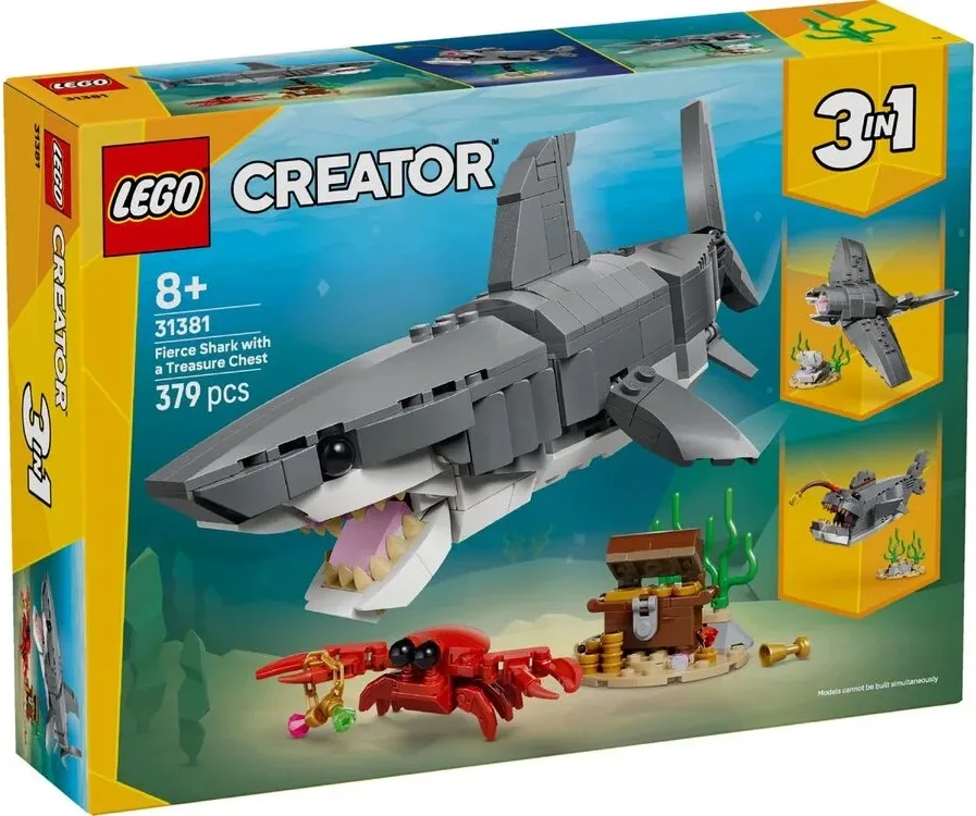 Конструктор LEGO Creator Люта акула зі скринею скарбів