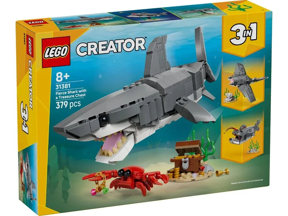 Конструктор LEGO Creator Люта акула зі скринею скарбів