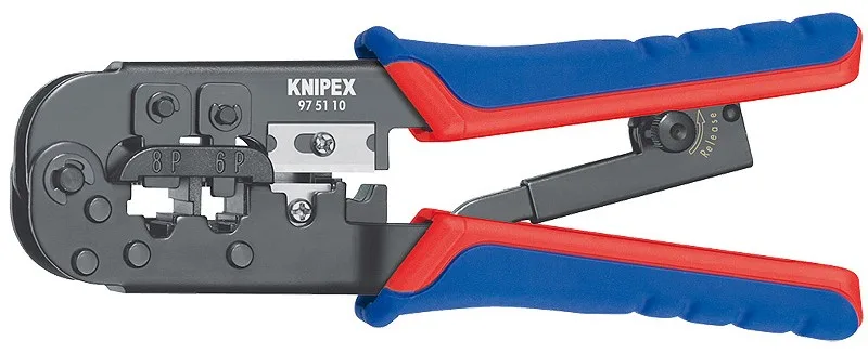 Обжимний інструмент KNIPEX багатофункціональний 190 мм для RJ11 RJ45