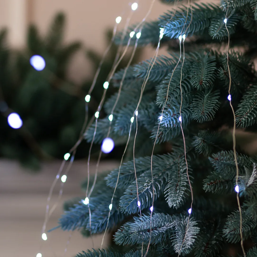 Светодиодная гирлянда 2м 200LED Конский хвост Синяя