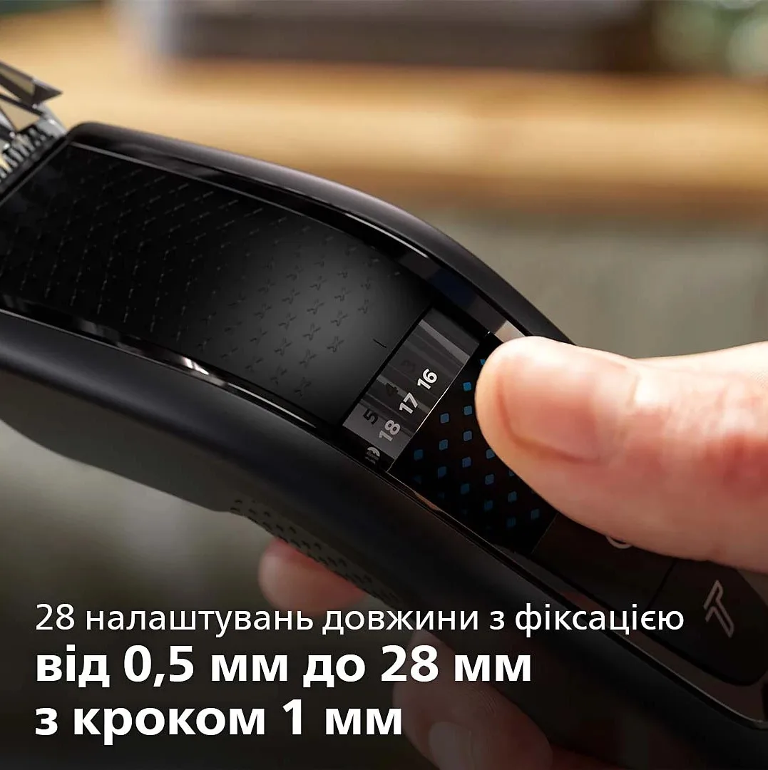 Электрическая стрижка волос Philips Series 7000, аккумуляторная, с роторным мотором, 3 насадки, в комплекте кейс, ножницы и расческа