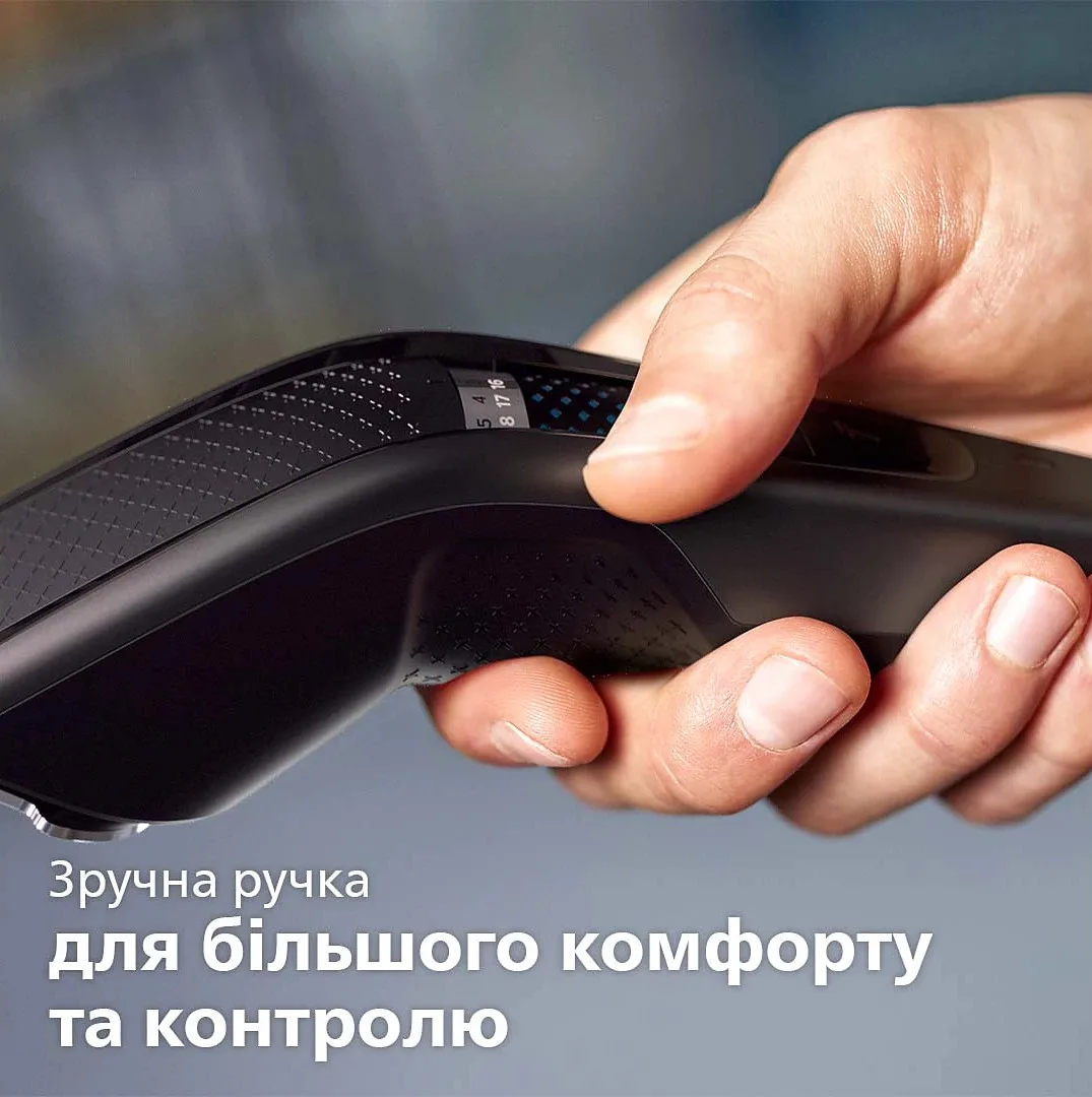 Электрическая стрижка волос Philips Series 7000, аккумуляторная, с роторным мотором, 3 насадки, в комплекте кейс, ножницы и расческа