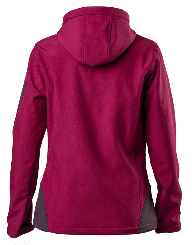 Женская рабочая куртка Neo Tools Softshell с флисовой подкладкой и капюшоном, размер S(36), красная