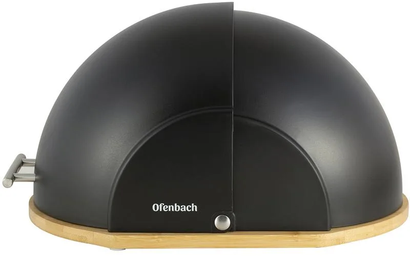 Хлібниця Ofenbach пластик бамбук 38,5х26,5х20 см чорна