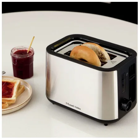 Тостер Russell Hobbs Нержавіюча сталь 28,4х18,85х17,4 см Чорний 2Slice