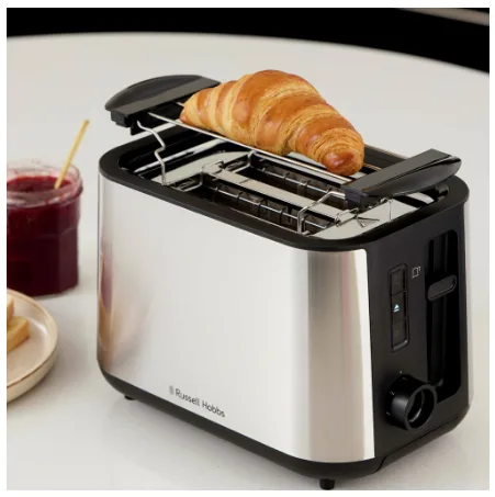 Тостер Russell Hobbs Нержавіюча сталь 28,4х18,85х17,4 см Чорний 2Slice