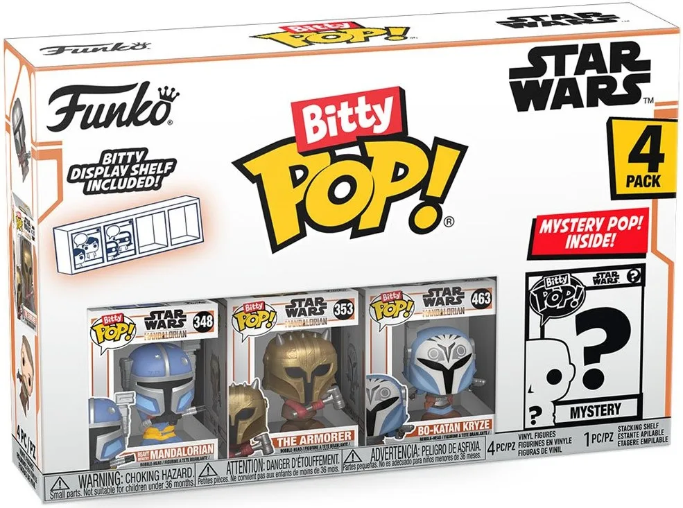 Набір подарунковий Funko POP (Bitty): Star Wars - Heavy Mandalorian 4pk
