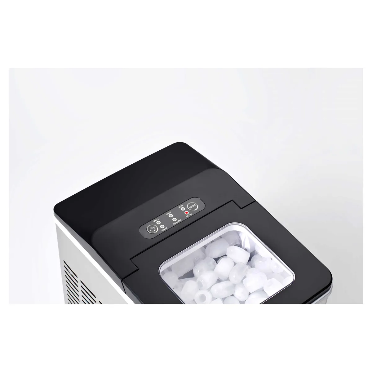 Льодогенератор побутовий Sencor SIM3400SS, 150 Вт, 12 кг/добу, об'єм 1.8л, приготування за 7 хв, 2 розміри льоду, сірий