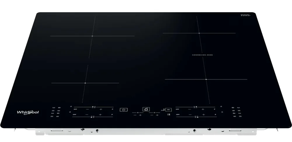 Індукційна варильна поверхня Whirlpool, 60 см, з розширеною зоною, чорного кольору.