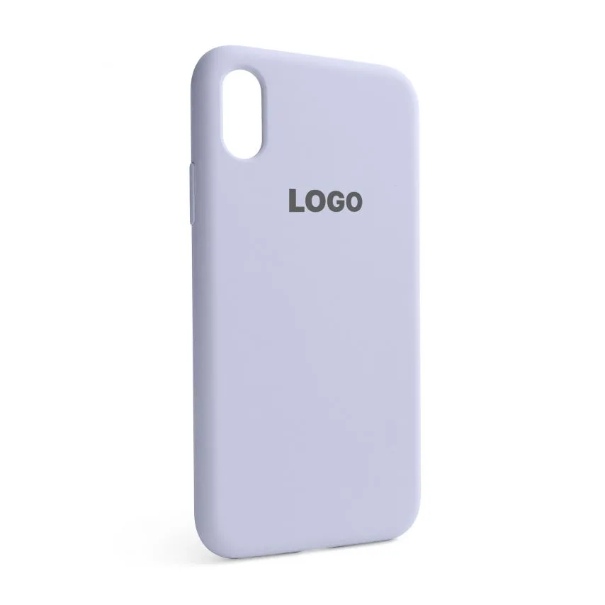 Чохол силіконовий для смартфонів Full Silicone Case  для iPhone X Xs лавандовий