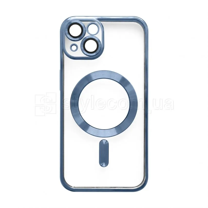 Чохол MagSafe для iPhone 14 пластик силікон синій