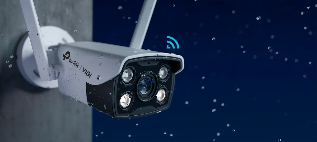 IP-камера TP-LINK VIGI С340-W-4, PoE, 4 Мп, 4 мм, Wi-Fi, H265+, IP66, Bullet, цветное ночное видение, внешняя.