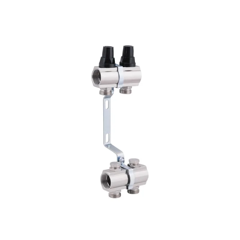 Колектор Thermo Alliance Forte 1" 2 виходи латунний 315х100х92 мм хром