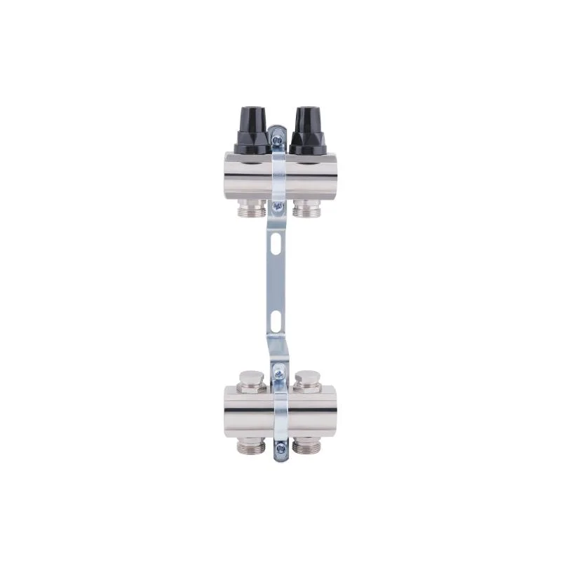 Колектор Thermo Alliance Forte 1" 2 виходи латунний 315х100х92 мм хром