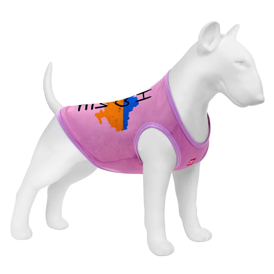 Майка для собак WAUDOG Clothes XS 16-19 см Поліестер Рожевий