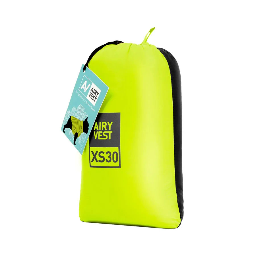 Курточка для собак двостороння AiryVest XS30 27-30 см нейлон салатово-чорна