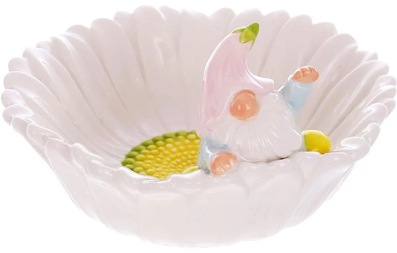 Керамічна піала Easter Гномик у Ромашці 400 мл для сервірування столу
