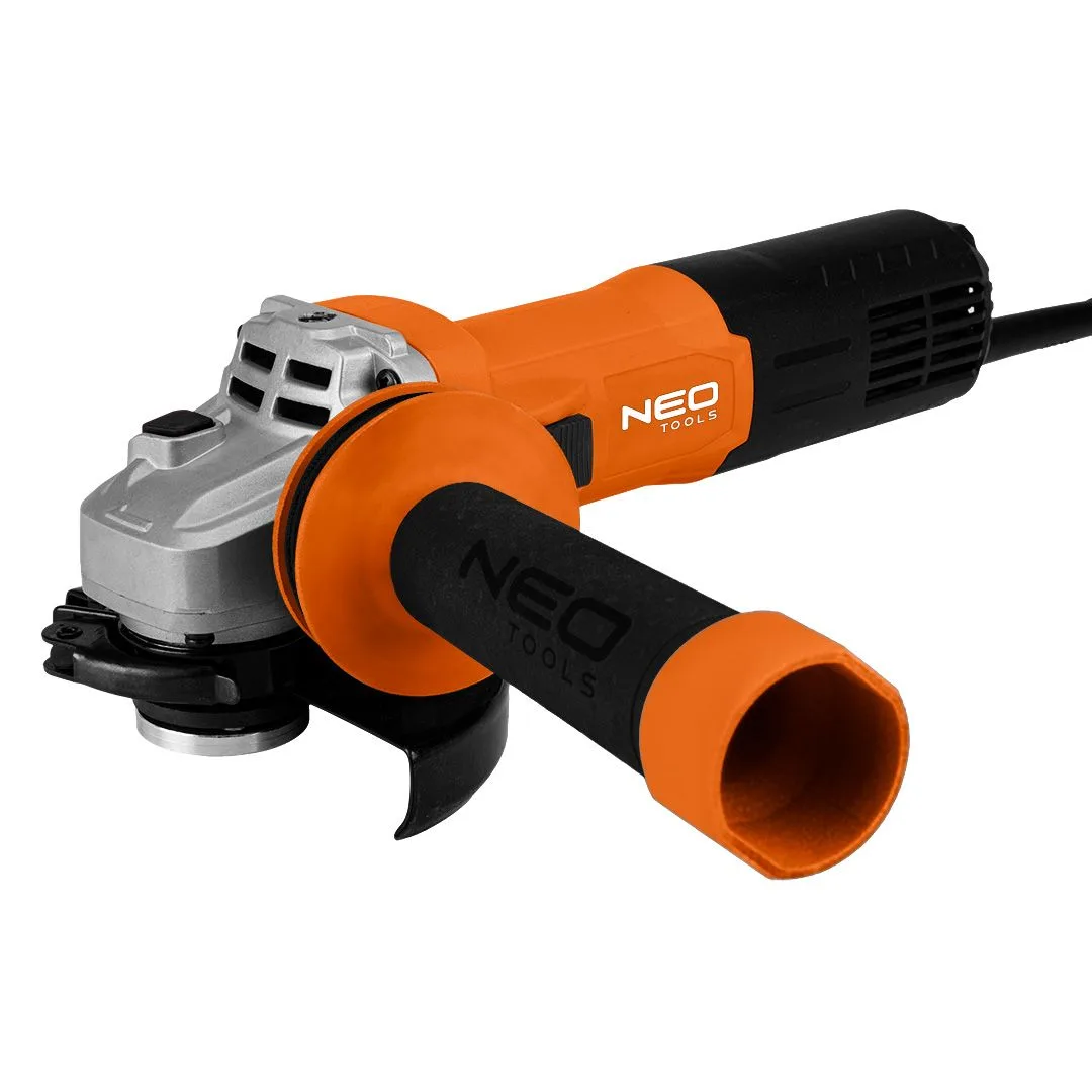 Кутова шліфувальна машина Neo Tools 125 мм, 1000 Вт, 12000 об/хв, 2.0 кг.